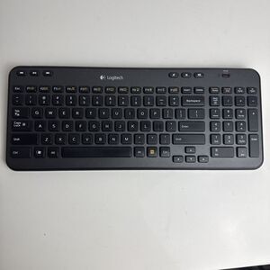 Logitech K360 Y-R0017 Wireless Keyboard With Unifying Dongle Tested Works Black